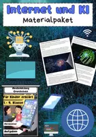 Vorschau - Arbeitsblätter - Internet und Künstliche Intelligenz Materialpaket - Deckblatt