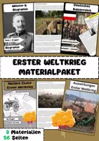Vorschau - Arbeitsblätter - Der erste Weltkrieg Materialpaket Zusammenfassung - Deckblatt