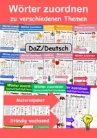 Vorschau - Arbeitsblätter - XXL Materialpaket Wörter zuordnen (Ständig wachsend!) - Deckblatt