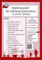 Vorschau - Stundenentwürfe - Materialpaket: Einfach Nationalsozialismus (in leichter Sprache) - Deckblatt