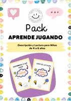 Vista previa - Refuerzo / NEE / Materiales de apoyo - Pack Aprende Jugando: Descripción y Lectura para Niños de 4 a 6 años - Portada