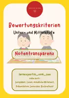 Vorschau - Poster - Materialpaket: einfachere Benotung von kleinen Leistungsnachweisen - Deckblatt