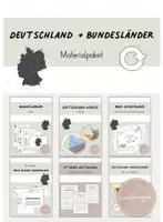 Vorschau - Arbeitsblätter - Materialpaket: Deutschland und seine Bundesländer - Deckblatt