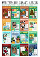 Vorschau - Stundenentwürfe - Kunststunden für ein ganzes Jahr - Kunst für die Grundschule Materialpaket - Deckblatt