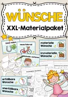 Vorschau - Arbeitsblätter - Wünsche Materialpaket - Deckblatt