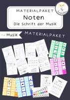 Vorschau - Spiele - Materialpaket: Noten die Schrift der Musik - Deckblatt