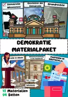 Vorschau - Stundenentwürfe - Demokratie Materialpaket: Geschichte und politische Bildung #demokratiestärken - Deckblatt