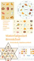 Vorschau - Spiele - Materialpaket Breakfast Freiarbeit Stationsarbeit komplette Lerntheke - Deckblatt