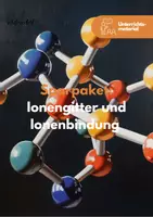 Vorschau - Unterrichtsreihen - Sparpaket: Ionengitter und Ionenbindungen - Deckblatt