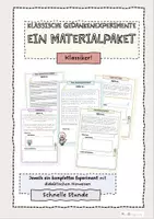 Vorschau - Arbeitsblätter - Materialpaket - Klassiker der Gedankenexperimente - Deckblatt