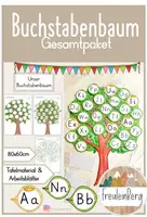 Vorschau - Arbeitsblätter - Buchstabenbaum - GESAMTPAKET (Grund- und Druckschrift) - Deckblatt