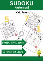 Vorschau - Arbeitsblätter - Sudoku Rätsel leicht, mittel, schwer - 60 Rätsel mit Lösungen - Mathematik - Deckblatt