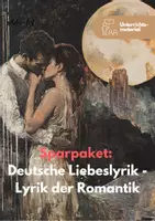 Vorschau - Unterrichtsreihen - Deutsche Liebeslyrik - Lyrik der Romantik | Sparpaket - Deckblatt