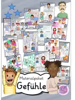 Vorschau - Arbeitsblätter - Materialpaket Gefühle / Emotionen - Deckblatt