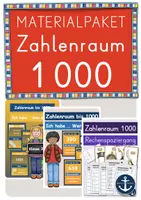 Vorschau - Arbeitsblätter - MATERIALPAKET Zahlenraum 1000 (Klasse 3) - Deckblatt
