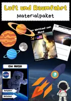 Vorschau - Arbeitsblätter - Luft und Raumfahrt Materialpaket: Weltraum, Planeten, Universum - Deckblatt