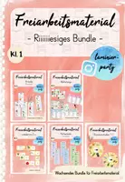 Vorschau - Arbeitsblätter - Bundle: Freiarbeitsmaterial Deutsch (Kl. 1) - Deckblatt