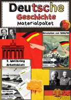 Vorschau - Stundenentwürfe - Deutsche Geschichte Materialpaket: Kaiserreich - BRD - Deckblatt