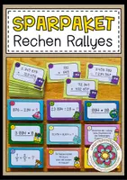 Vorschau - Arbeitsblätter - RECHEN RALLYES - SPARPAKET (wachsendes Paket) - Deckblatt