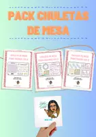 Vista previa - Refuerzo / NEE / Materiales de apoyo - Pack chuletas de mesa (primer, segundo y tercer ciclo) - Portada