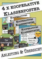Vorschau - Arbeitsblätter - Materialpaket - 4 kooperative Klassenposter - Schuljahresanfang - Deckblatt