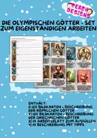 Vorschau - Arbeitsblätter - Die olympischen Götter - Set zum eigenständigen Arbeiten - Deckblatt