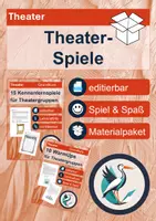 Vorschau - Spiele - 25 Theaterspiele für Theatergruppen - Materialpaket - Grundkurs Theater - editierbar - Deckblatt