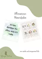 Vorschau - Mal- und Bastelvorlagen - Materialpaket Affirmationen - Deckblatt
