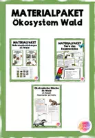 Vorschau - Arbeitsblätter - Materialpaket Ökosystem Wald - Deckblatt