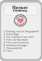 Vorschau - Mal- und Bastelvorlagen - Materialpaket: Unterrichtseinheit Orientierung - Deckblatt