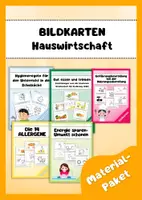 Vorschau - Bildkarten - Materialpaket: Bildkarten für den Unterricht Hauswirtschaft in der Schulküche - Deckblatt