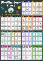 Vorschau - Arbeitsblätter - 10-Minuten-Kunst (Growing Bundle) - Deckblatt