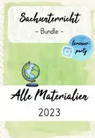 Vorschau - Stundenentwürfe - Sparbundle Sachunterricht: Alle Materialien 2023 - Deckblatt