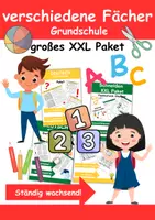 Vorschau - Unterrichtsreihen - XXL Materialpaket | Alles von Ideenfabrik | DaZ/DaZ, Mathe, Kunst und mehr (Grundschule) - ständig wachsend - Deckblatt