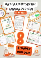 Vorschau - Stundenentwürfe - Materialpaket Immunsystem - 8 sorglos Stunden Biologie | 7./8./9. Klasse, Biologie | Immunbiologie - Deckblatt