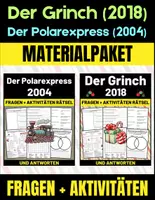 Vorschau - Arbeitsblätter - Materialpaket Film: "Der Polarexpress" (2004)" und "Der Grinch" (2018)" Fragen + Aktivitäten Rätsel + Antworten. - Deckblatt