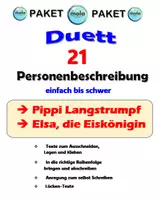 Vorschau - Stundenentwürfe - Duett: Personenbeschreibung 21 (Pippi & Elsa) - Deckblatt