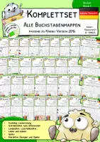 Vorschau - Spiele - Buchstabenmappen – Komplettpaket | Alle Buchstaben & Lautverbindungen | Lesen lernen, Schreiben lernen & Buchstabeneinführung | Deutsch 1. Klasse | Karibu 1 (2016) – Deutsche Fibelschrift - Deckblatt