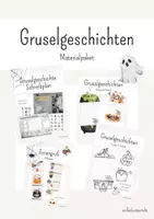 Vorschau - Mal- und Bastelvorlagen - Materialpaket - Gruselgeschichte - Deckblatt