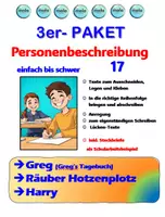 Vorschau - Stundenentwürfe - 3er Paket -Personenbeschreibung 17 (Greg , Harry Potter, Super Mario) - Deckblatt
