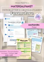 Vorschau - Arbeitsblätter - WiK Merkblatt und Übungsaufgabe Formulare (Materialpaket) - Deckblatt