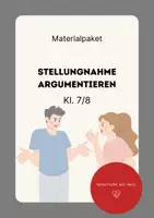 Vorschau - Arbeitsblätter - Materialpaket Stellungnahme Kl. 7/8 - Deckblatt