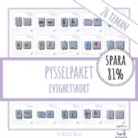 förhandsvisning - Materialpaket - Pysselpaket Evighetskort 26 teman - försättsblad