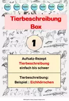 Vorschau - Arbeitsblätter - PAKET: Tierbeschreibung - Box 1 (inkl. EICHHÖRNCHEN) - Deckblatt