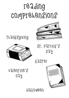 Vorschau - Mal- und Bastelvorlagen - Materialpaket "reading comprehension" Feiertage - Deckblatt