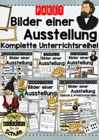 Vorschau - Unterrichtsreihen - Bilder einer Ausstellung (Mussorgsky): Komplette Unterrichtsreihe für die Grundschule - Deckblatt