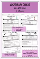 Vorschau - Arbeitsblätter - Materialpaket: More! 4 Enriched Vocabulary checks - Deckblatt