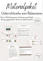 Vorschau - Stundenentwürfe - Materialpaket zum Balancieren - Deckblatt