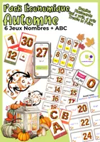 Aperçu - Jeux - Kit pédagogique: Automne : Jeux et Matériel Pédagogique Domino Trouve le Jumeau Flashcards - Page de couverture