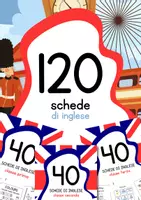 anteprima - Esercizi - 120 schede didattiche in inglese (1 - 2 - 3 classe della scuola primaria) - Pagina di copertina